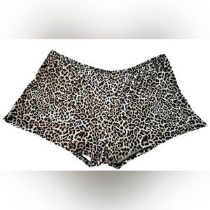 Leopard Print  pajama Shorts  women 2X